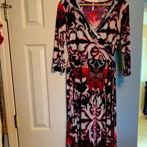 Pinkblush maternity small wrap maxi dress